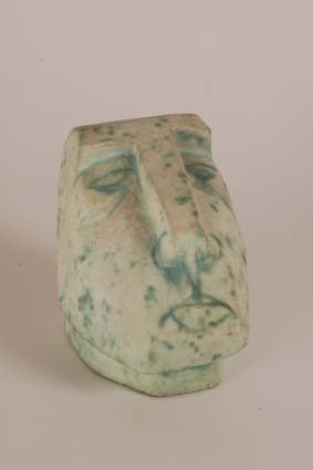 1967-1970 — &lsquo;Head&lsquo; sculpture, 15,5 x 16 x 11 cm, signed with incised monogram "JM".