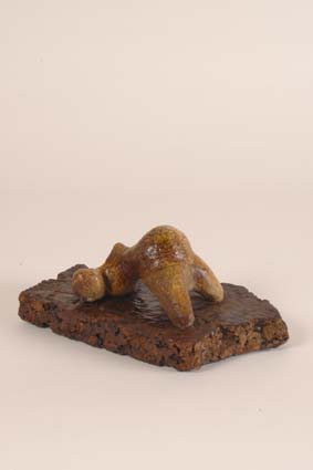 1967-1970 — <p>
	&lsquo;Minimorfe&lsquo; sculpture, 11 x 27 x 15 cm (with original cork base), signed "Joost Maréchal" &amp; written monogram "JM".</p>