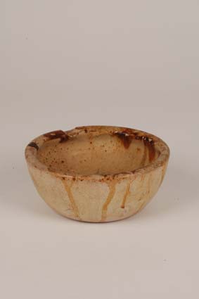 1965-1970 — Bowl, 5,5 x 14 cm, impressed mark "JM" &amp; glaze formula written on bottom.