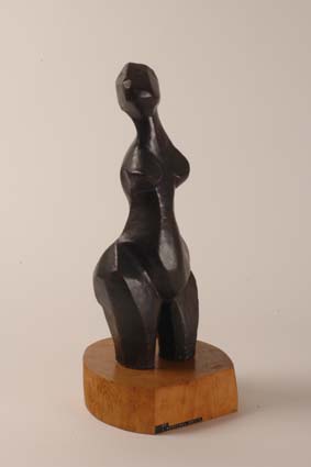 1968-1970 — Sculpture, 55 cm (with original wooden base), impressed mark "JM".
