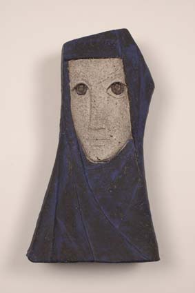 1958-1960 — &lsquo;Woman with scarf&lsquo;, 37,5 x 21 cm, signed "Joost Mar&eacute;chal" &amp; "JM" (back).