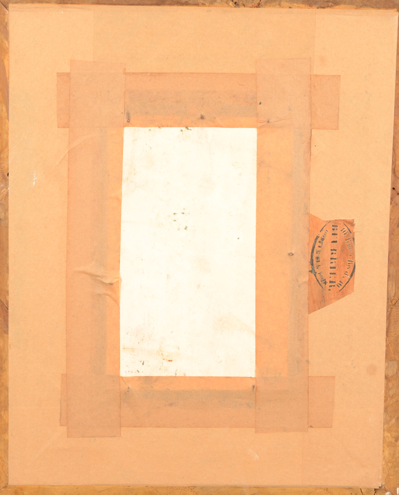 Marie Gallois-Durant — Back of the porcelain plaque, unmarked
