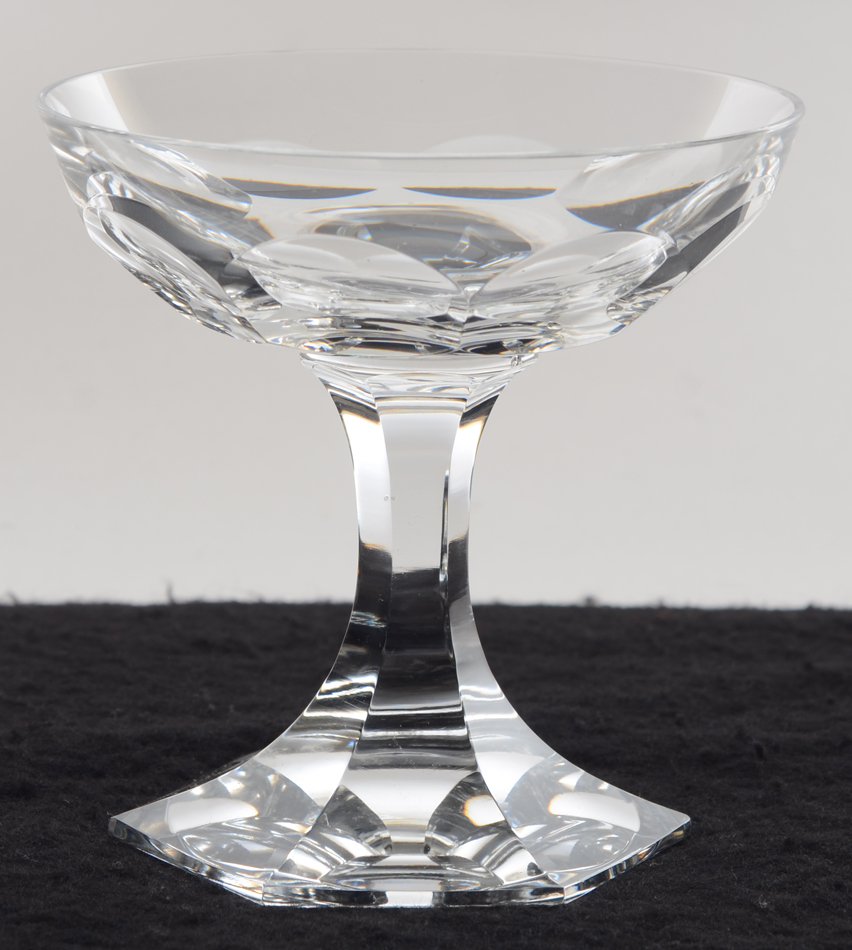 Val St-Lambert Poniatowsky — coupe à champagne, en cristal taillé Poniatovski