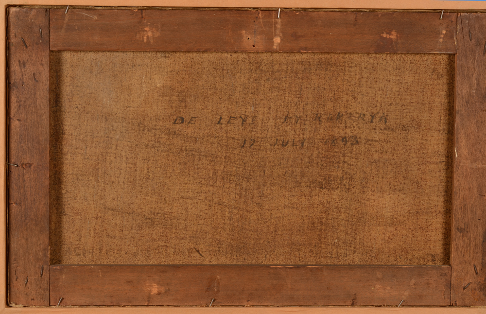 V. Eeckhaut — Back of the painting