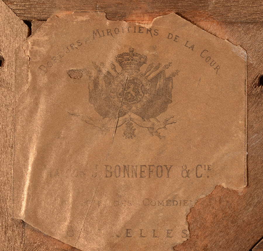 Alfred Elsen — the original paper label of the frame workshop