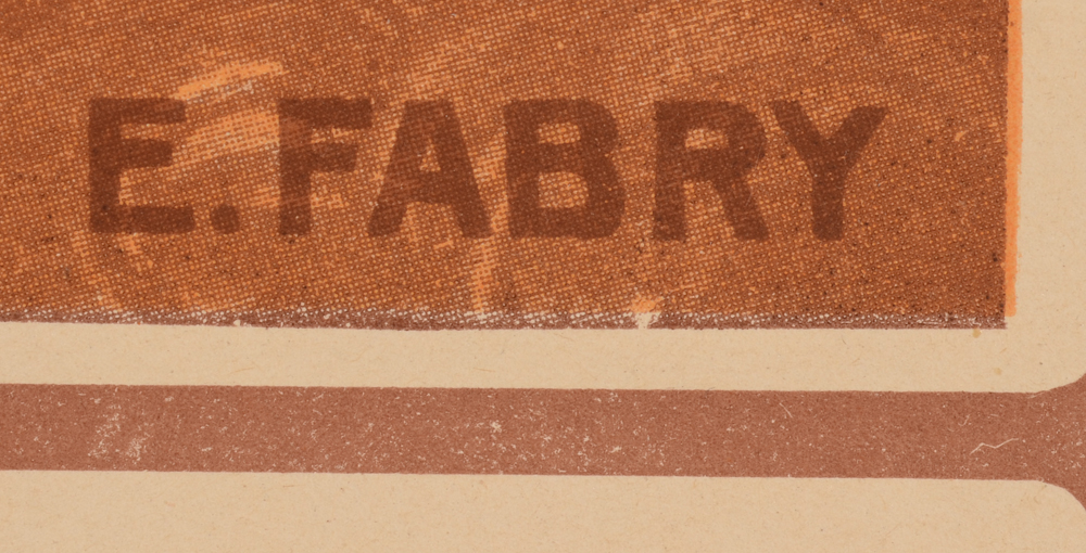 Emile Fabry — Printed signature of the artist in the image, bottom right