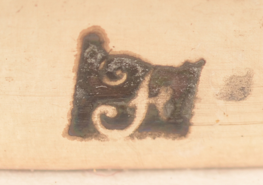 Jean-Baptiste Fallon — Makers mark on the base rim