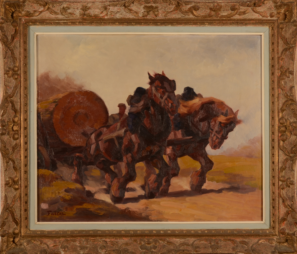 Marcel Falter — The painting in the original frame
