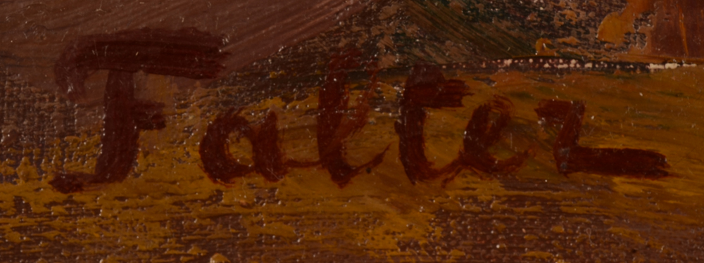 Marcel Falter — Signature of the artist, bottom right