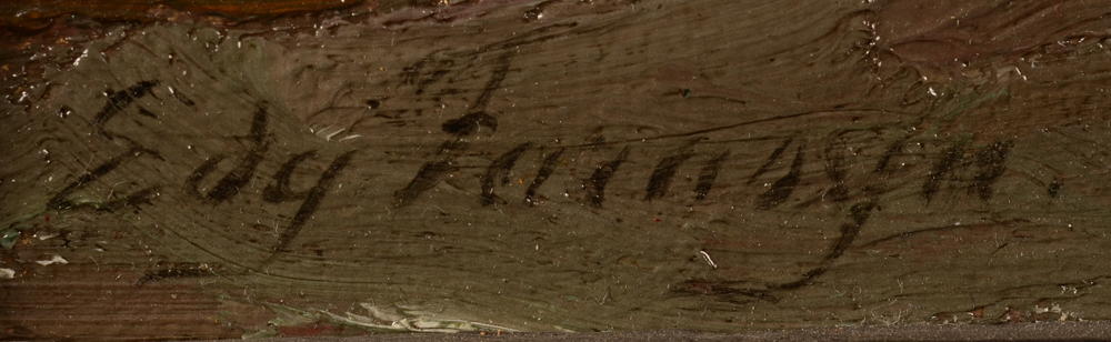 Edgard Farasyn — Signature of the artist, bottom left<br>