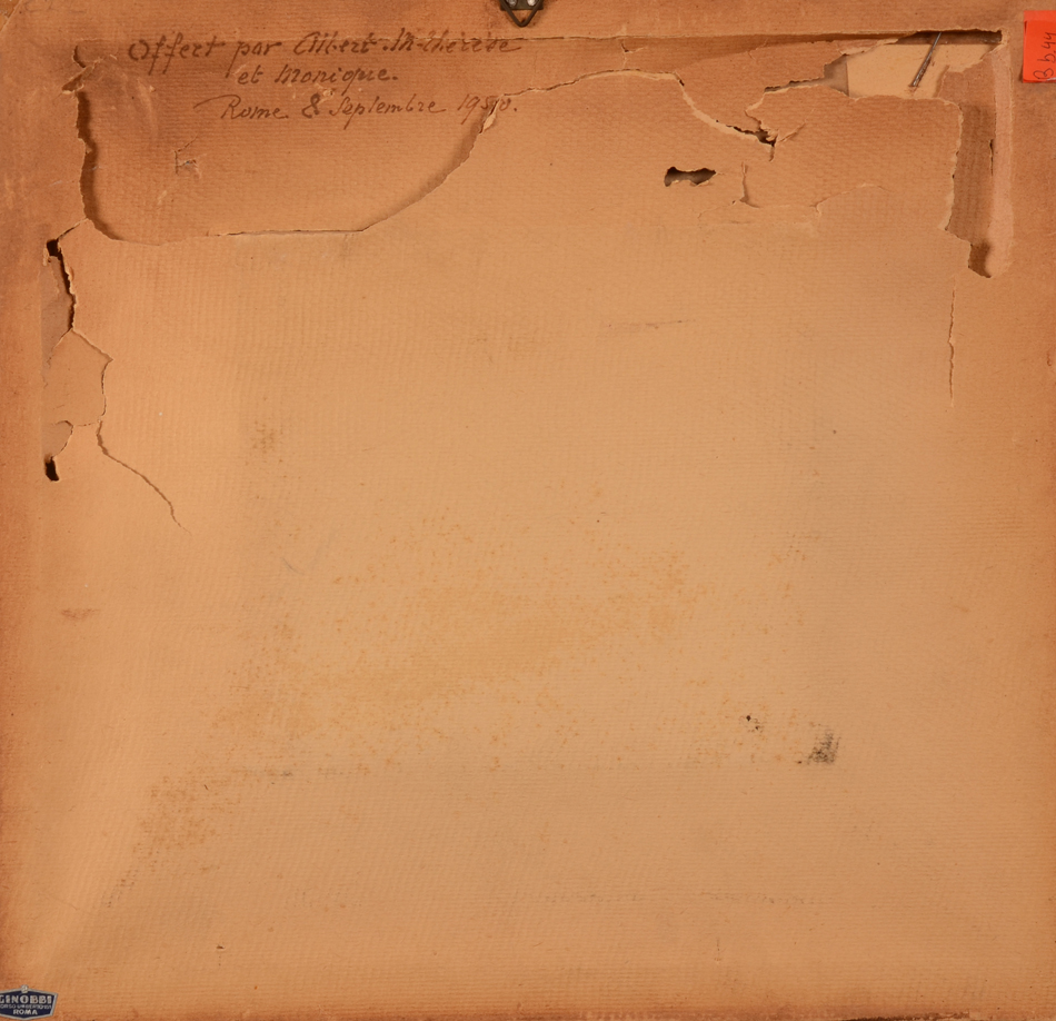 Ugo Fioravanti — Back of the original frame