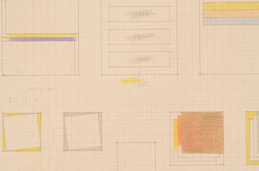 Winfred Gaul — Detail of the drawing, also with measurements&nbsp;
