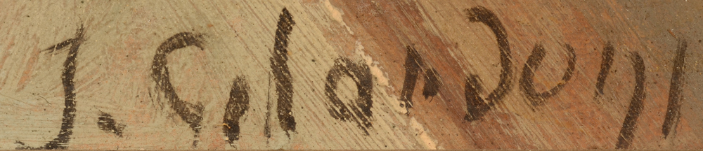 Joseph Gilardoni — Signature of the artist bottom right