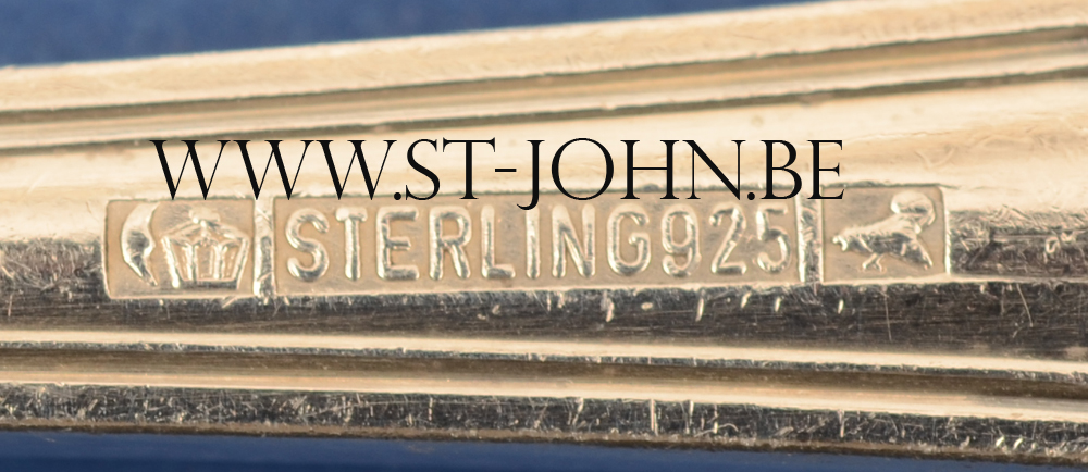 Auerhahn silver cutlery set — Marks on the pieces.