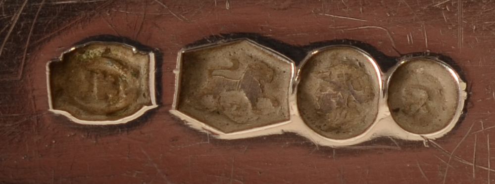 Gerritsen en Van Kempen  — Marks on the back of the handle, alloy mark for 833/1000