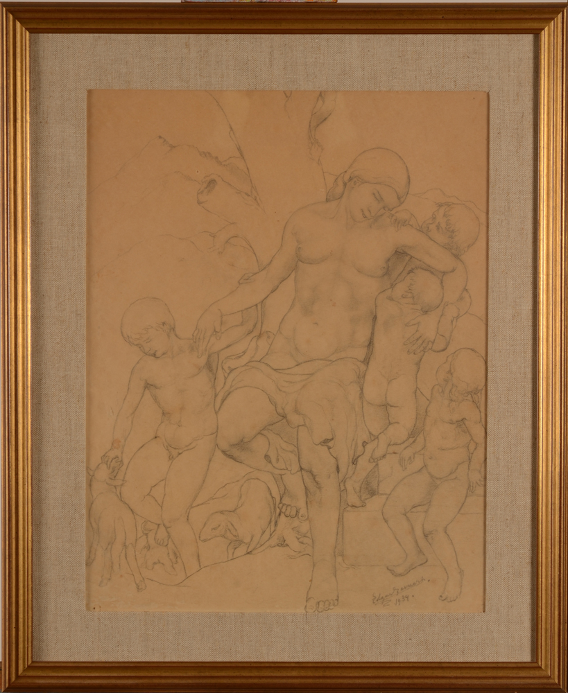 Edgar Gevaert — The drawing in its frame
