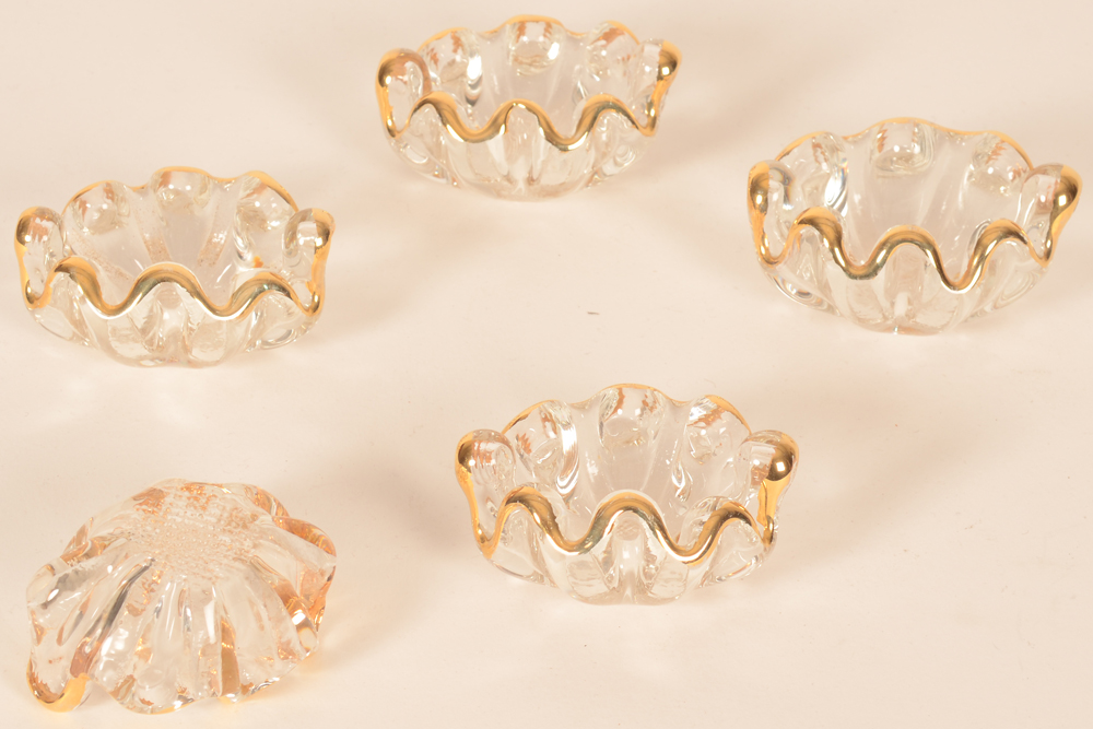 Glass salt cellars — Alternate view
