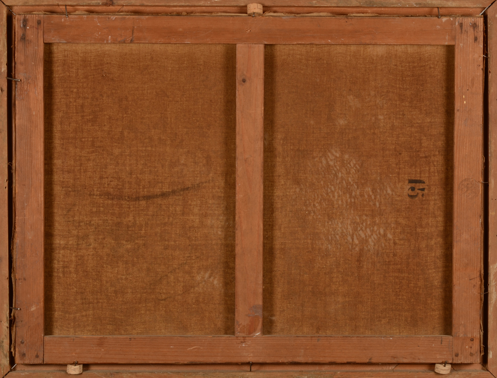 Emile Godchaux — <p>Back of the painting, with the original strecher by Lefranc &amp; Cie</p>