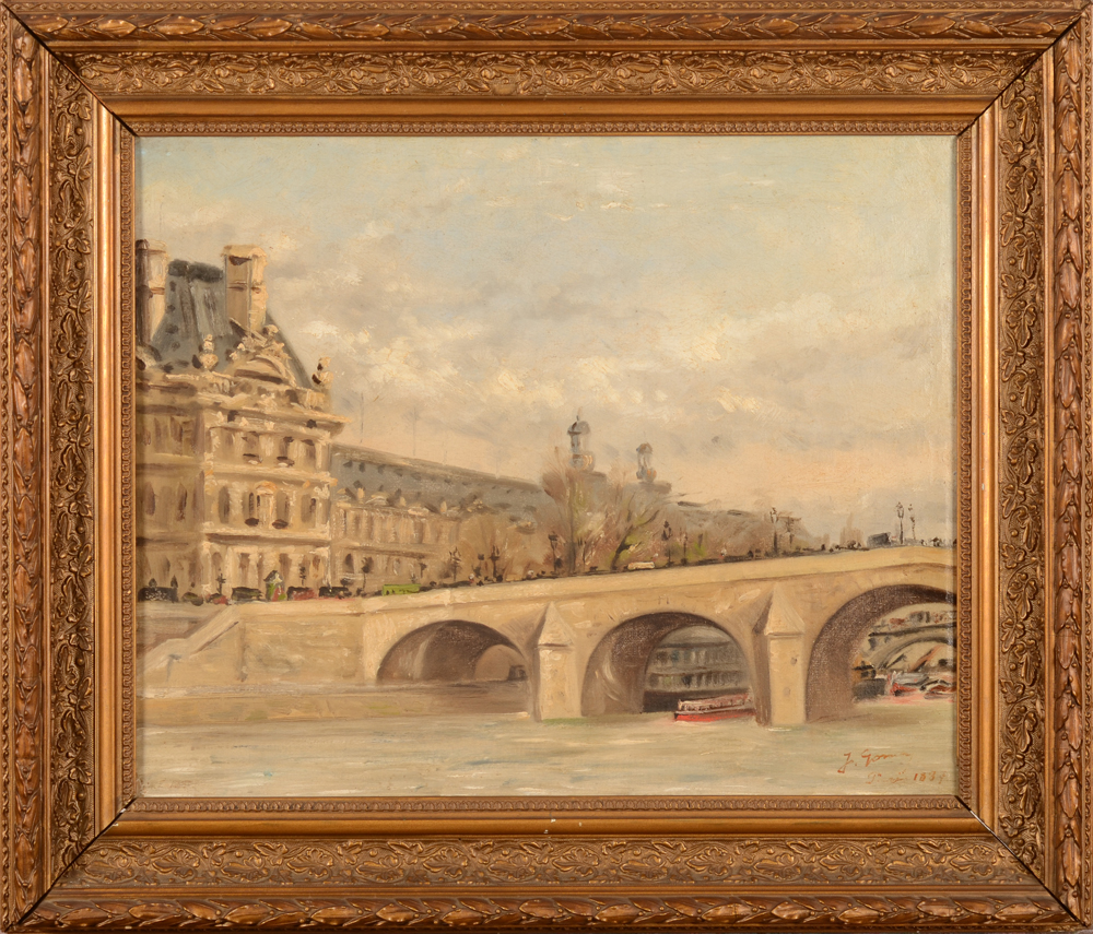 Jules Gondry — the painting in its contemporary frame&nbsp;