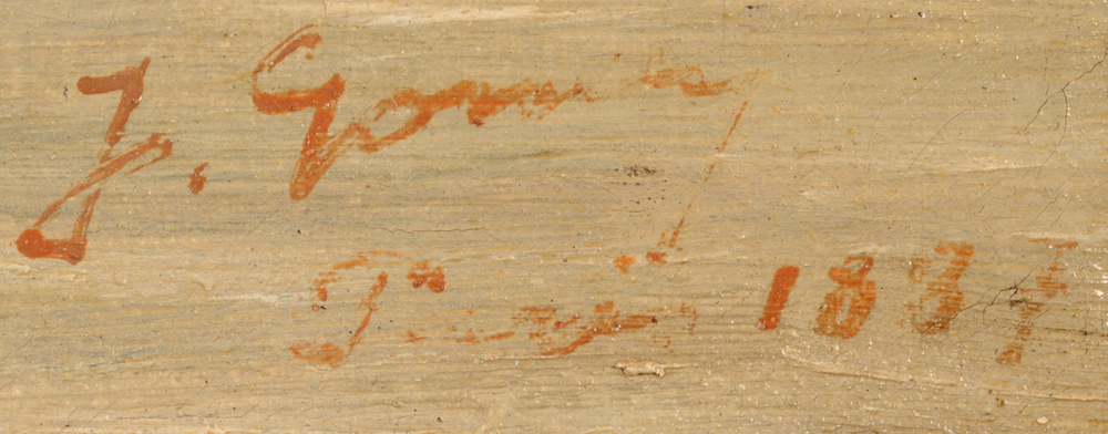 Jules Gondry — signature of the artist, localisation and date, bottom right