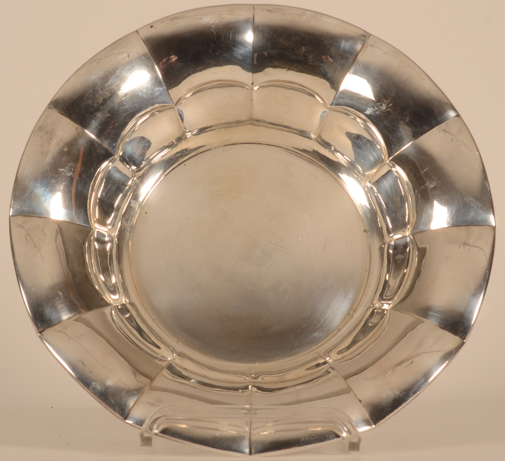Jakob Grimminger — Coupe à fruit en argent massif art deco