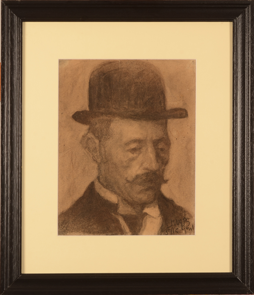Jan Willem Grinwis Plaat Stultjes — the drawing in its frame