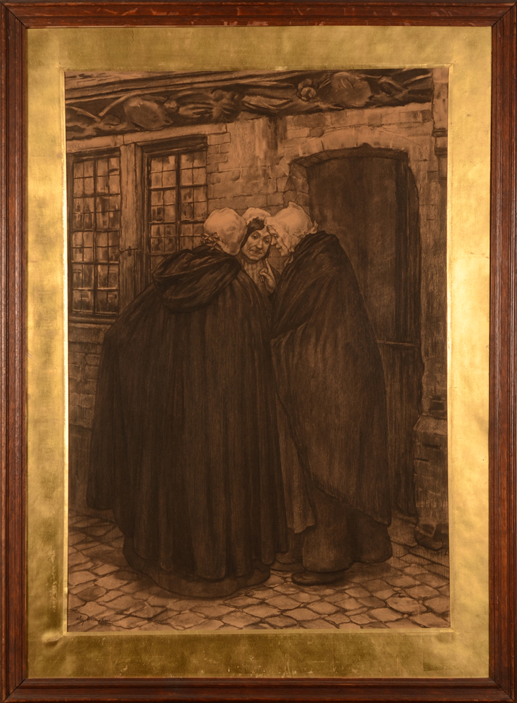 Alexandre Hannotiau — the drawing in its original frame