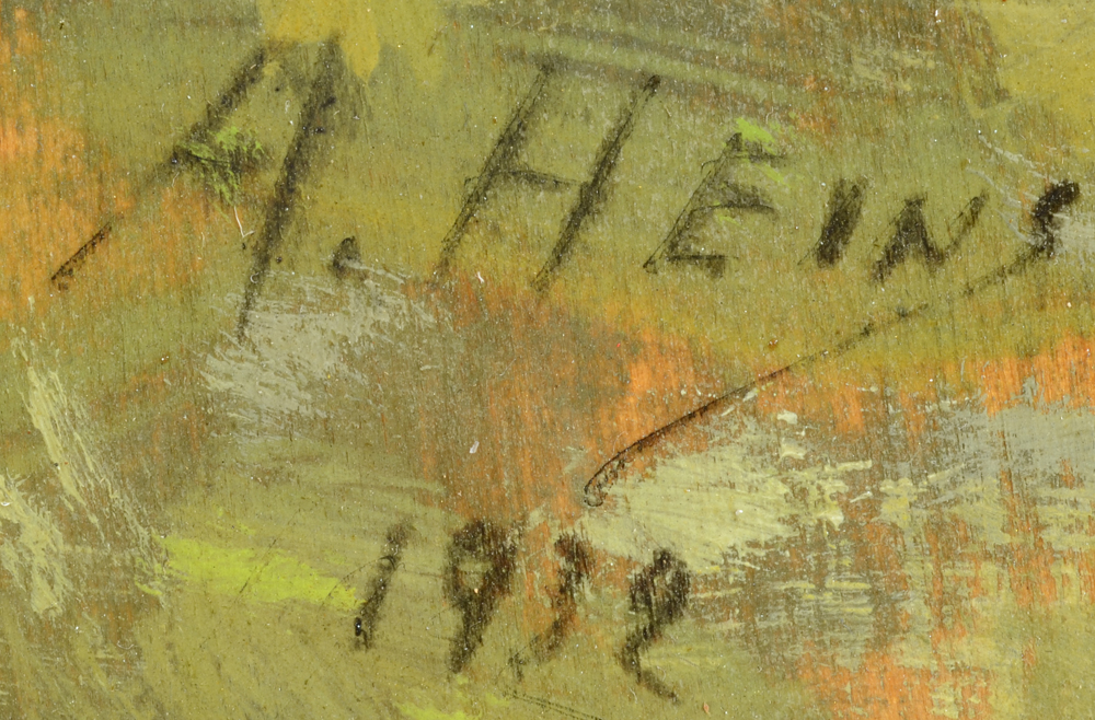 Armand Heins — Signature of the artist and date, bottom right.