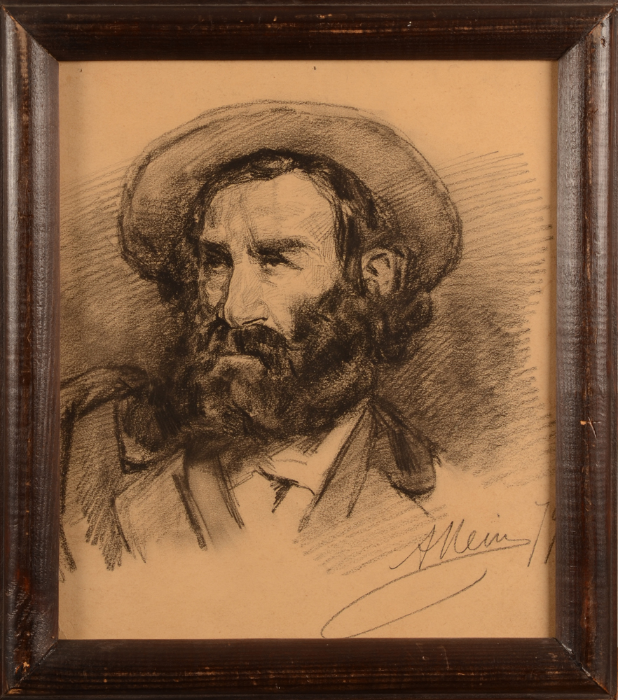Armand Heins — <p>un&nbsp;dessin de son séjour italien, signé et daté 1879. rare</p>