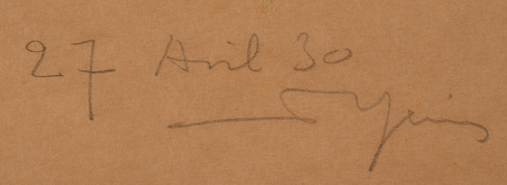 Armand Heins — signature of the artist and date, bottom right