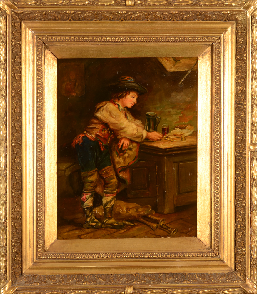 André Hennebicq — The painting in its gilt frame