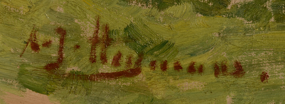 Adriaan Joseph Heymans The Clog Maker's House — Signature<br>