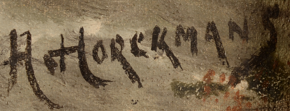 Hendrik Horckmans — Signature of the artist, bottom right