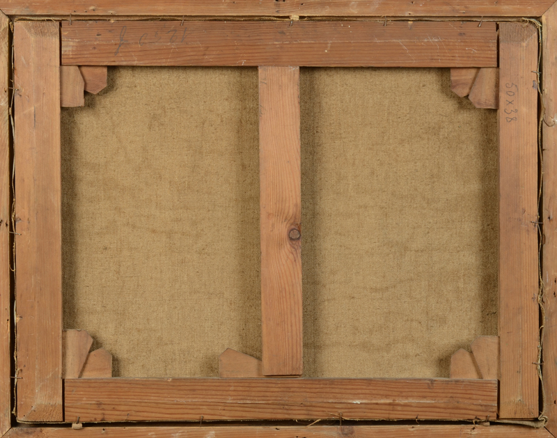 Joseph Horenbant — Back of the painting.
