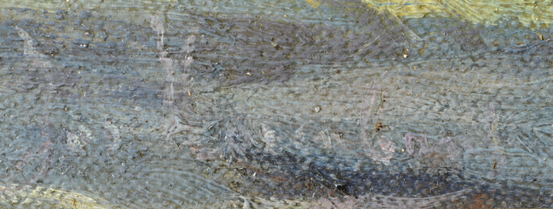 Joseph Horenbant — Detail of the signature of the artist.