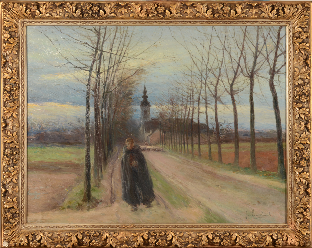 Joseph Horenbant Sheep Herder — In its original frame
