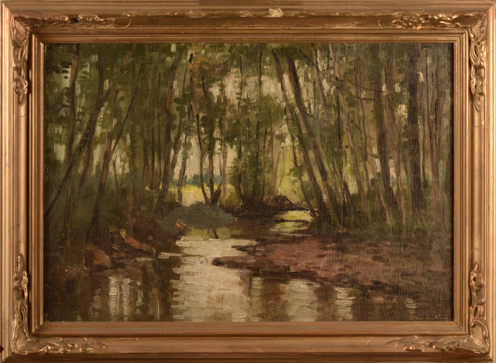 Charles Houben — the painting with its original but damaged frame