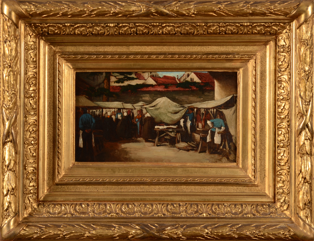Josse Impens — The painting in its original frame