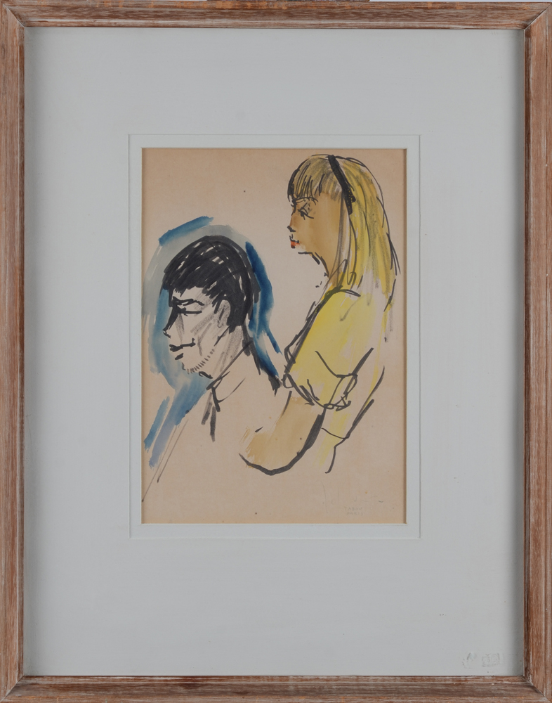 Jef Wauters — the drawing in its frame