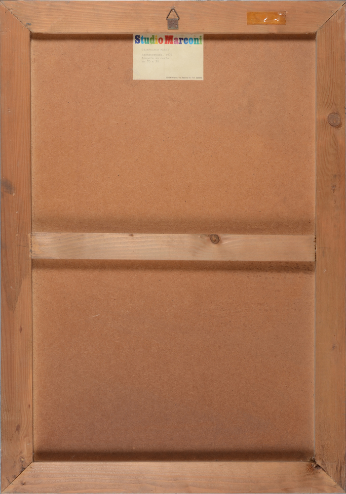 Gianfranco Pardi — Back of the work