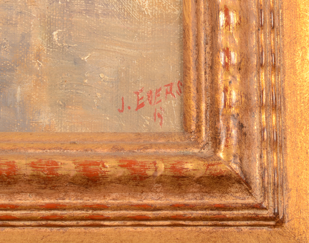 J Evers Brussels signature — signature en bas à droit