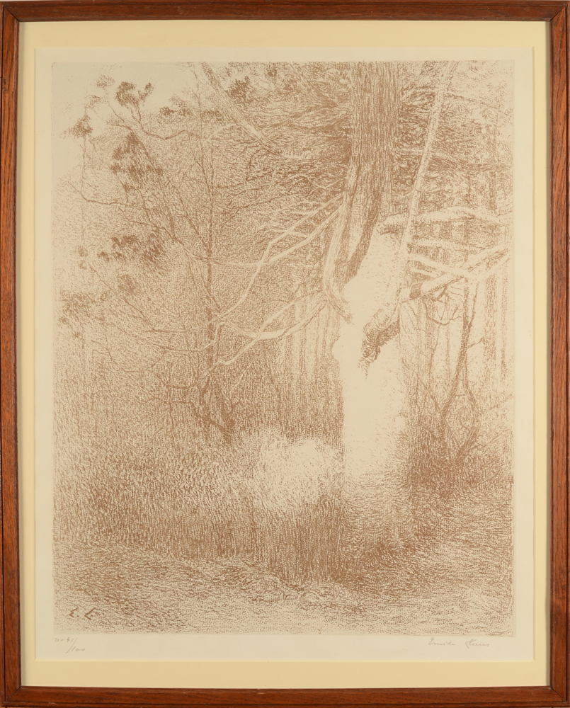Emile Claus lithograph — Lithographie originale impressioniste de Claus, signée et justifée