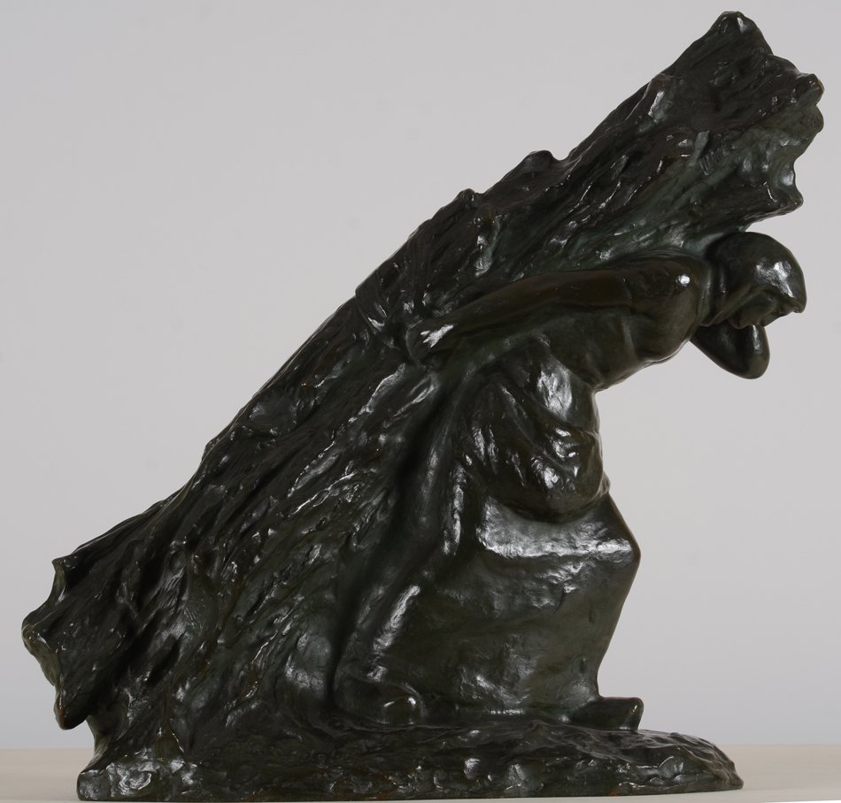 Joseph Witterwulghe, la fagoteuse, bronze sculpture — Another view of the bronze sculpture