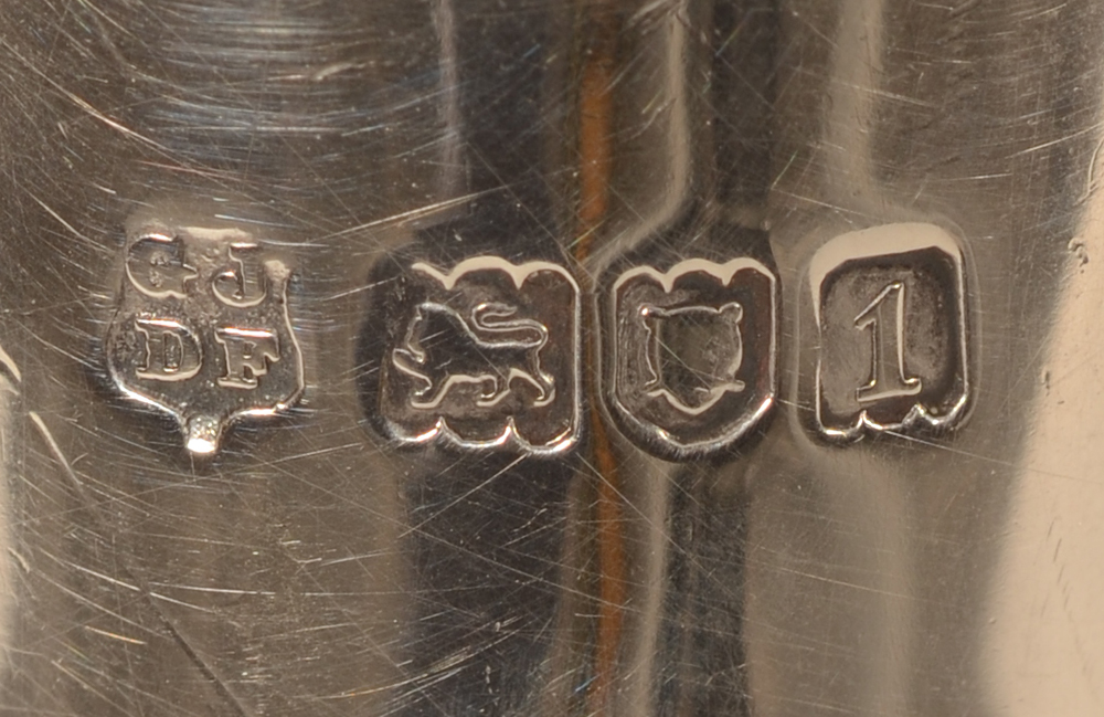 George Jackson and David Fullerton — Makers mark and marks for London