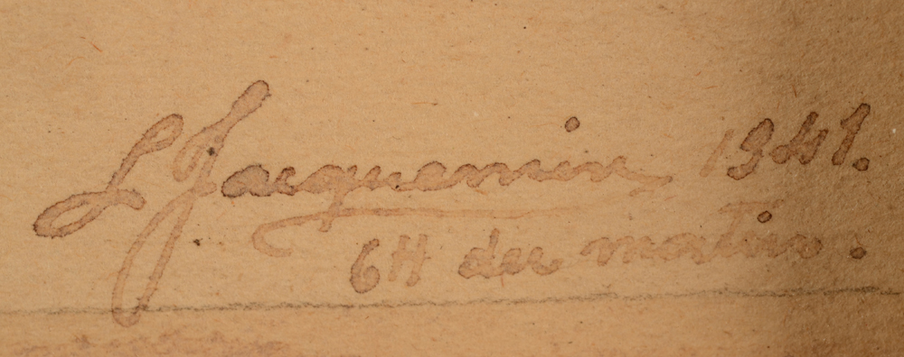 Leo Jacquemin — Signature of the artist and date, bottom right