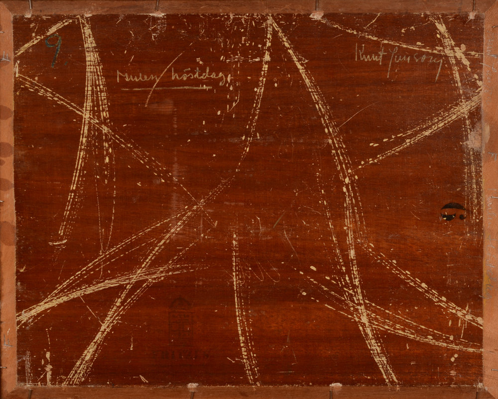 Knut Janson — Back of the panel