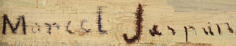 Marcel Jaspar — Signature of the artist, bottom left