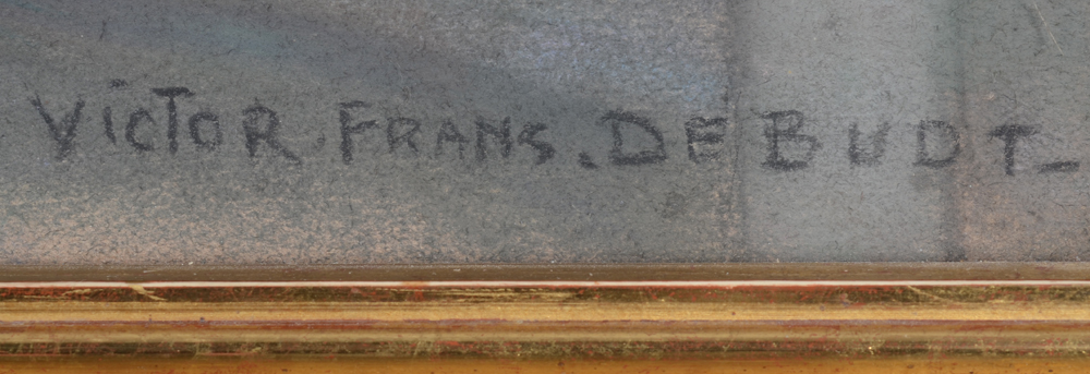 Victor Frans De Budt — Signature of the artist bottom right