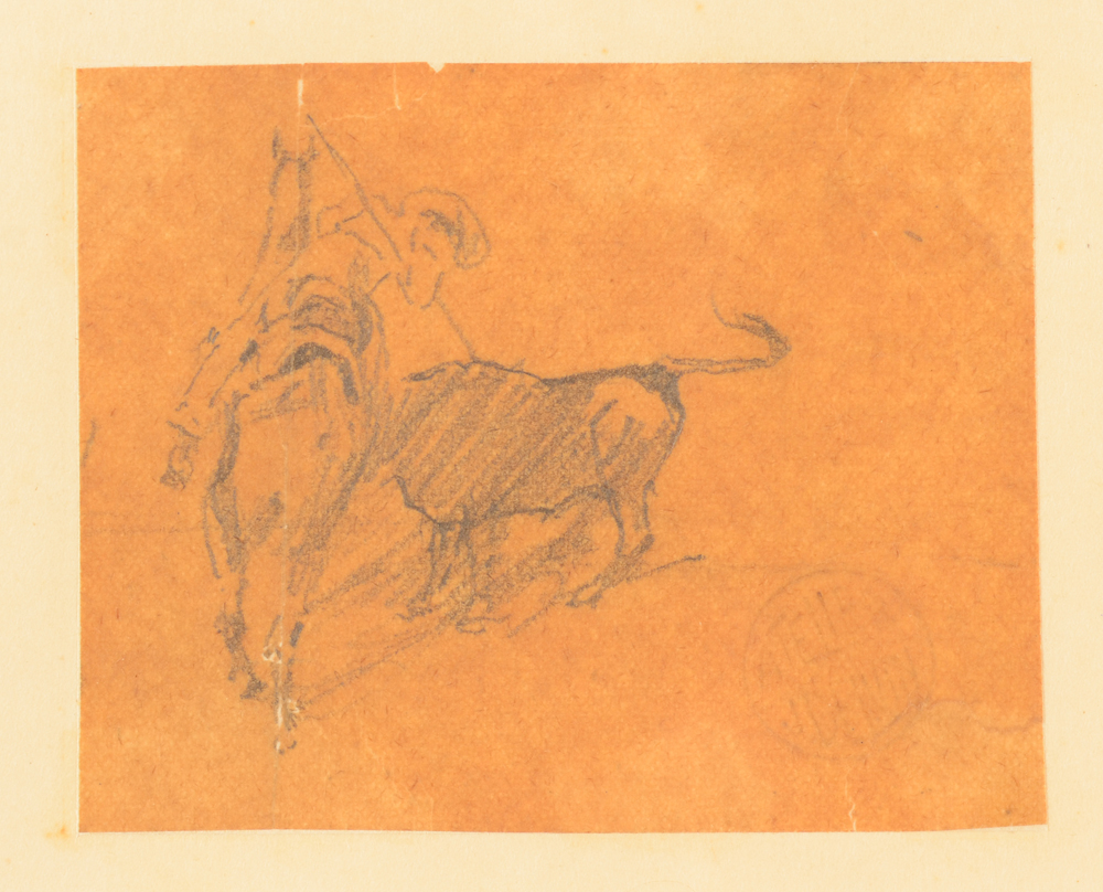 Jean Delvin — Detail of the miniature drawing