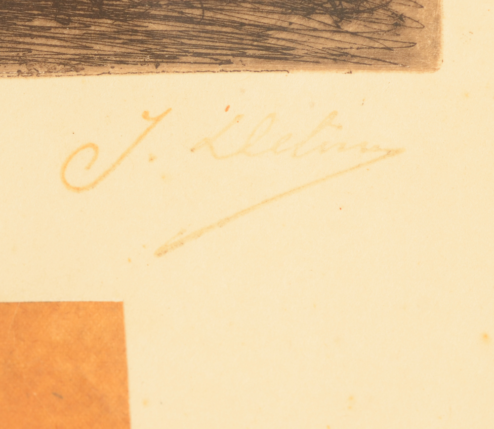Jean Delvin — Signature of the artist, the stamp used by the estate of Delvin